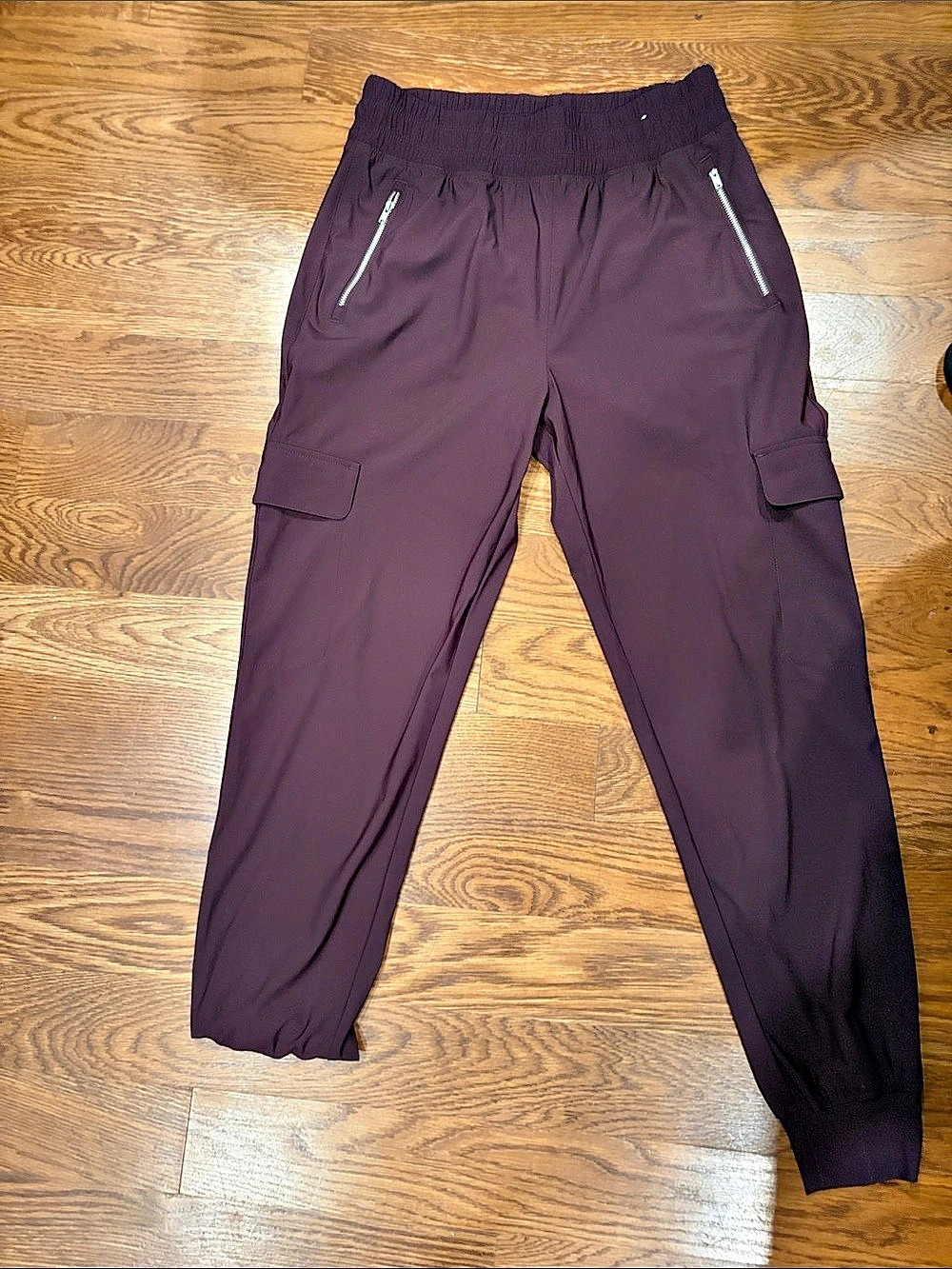 90 DEGREES BY REFLEX Cargo Jogger Pants in Purple Size Small Like New